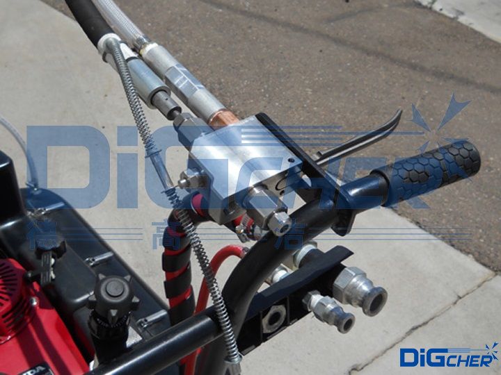 D380HP手推式交通標(biāo)線清除機(jī)手柄