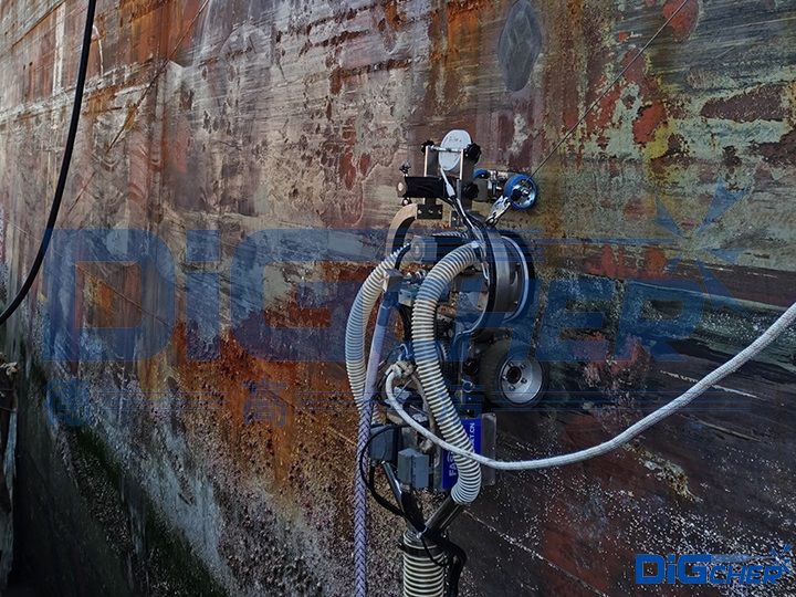 船舶外板除銹機器人